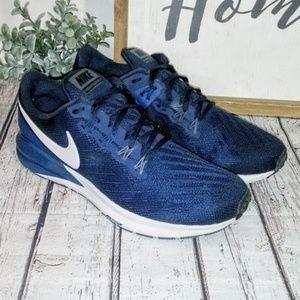 Men's Nike Air Zoom Structure 22 Blue Running Shoe